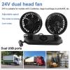 FACULX Car Fan - Dual Head USB Fan for Car, Portable Vehicle Cooling Fan - Brushless Motor - 2 Speeds, for 360 Rotation, for Car Dashboard, SUV/RV/Truck/Sedan/Cruise/Office, USB Powered (B) view 2