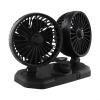 FACULX Car Fan - Dual Head USB Fan for Car, Portable Vehicle Cooling Fan - Brushless Motor - 2 Speeds, for 360 Rotation, for Car Dashboard, SUV/RV/Truck/Sedan/Cruise/Office, USB Powered (B) view 4