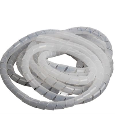 ELLANA Spiral Protector Wire Line Winder Protection Spiral Cable Protector Winding Cable Winder Management Sleeve Hose Cord Tube Wrap Organizer Wraps Cable(Dia 14mm-Length 5 Meter White)