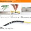 ELLANA Spiral Protector Wire Line Winder Protection Spiral Cable Protector Winding Cable Winder Management Sleeve Hose Cord Tube Wrap Organizer Wraps Cable(Dia 14mm-Length 5 Meter White) view 4