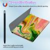 BPQOJB for iPad 10th Generation Case with Detachable Wireless Keyboard & 360 Degree Rotating Stand Protect Cover Acrylic Tablet Case for iPad 10 Gen 10.9 inch 2022 - Colorful Marble view 3