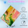 BPQOJB for iPad 10th Generation Case with Detachable Wireless Keyboard & 360 Degree Rotating Stand Protect Cover Acrylic Tablet Case for iPad 10 Gen 10.9 inch 2022 - Colorful Marble view 4