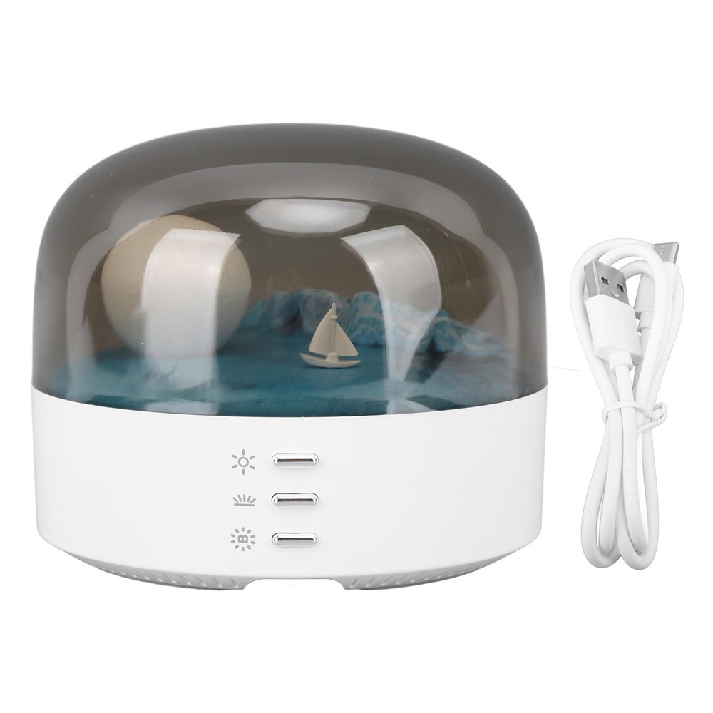Enlybee Adjustable Moon Shaped Night Light Gentle Eye Care LED with Stepless Dimming for Bedroom Ambiance