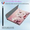 BPQOJB for iPad 10th Generation Case with Detachable Wireless Keyboard & 360 Degree Rotating Stand Protect Cover Acrylic Tablet Case for iPad 10 Gen 10.9 inch 2022 - White Flower view 3