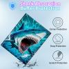BPQOJB Galaxy Tab S9 Fe 5G Case 10.9 inch Galaxy Tab S9 Case 11 inch with Detachable Wireless Keyboard & 360 Degree Rotating Stand Protect Cover Acrylic Tablet Cover - Shark Fish view 4