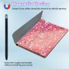 BPQOJB for iPad Pro 12.9 Case 6th/5th/4th Generation with Detachable Wireless Keyboard & 360 Degree Rotating Stand Protect Cover Acrylic Tablet Case for iPad 12.9 inch - Pink Leopard Print view 3