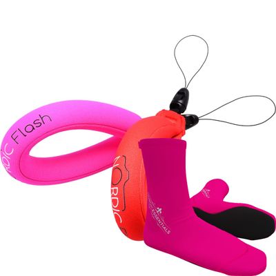 Nordic Flash Camera Floats 2p - Pink Red Bundle with Beach Socks 1p XS - Pink
