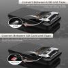 Gracioso Cassette Player Converter, Portable Cassette to MP3 Music via U Disk/SD Card or PC, Record to Cassettes/USB/SD Card via Mic,Cassette Tape Player with Headphone Jack,Retractable Handle view 3