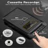 Gracioso Cassette Player Converter, Portable Cassette to MP3 Music via U Disk/SD Card or PC, Record to Cassettes/USB/SD Card via Mic,Cassette Tape Player with Headphone Jack,Retractable Handle view 4