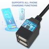 OBD Constant Power Cable for Dash Camera,Compatible with Garmin Dash Cam,OBDII Adapter Cable with Dual USB Interfaces,24 Hours Surveillance/Acc Mode with Low Voltage Protection 11.6-36V to 5V 3A view 2