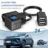 OBD Constant Power Cable for Dash Camera,Compatible with Garmin Dash Cam,OBDII Adapter Cable with Dual USB Interfaces,24 Hours Surveillance/Acc Mode with Low Voltage Protection 11.6-36V to 5V 3A view 3
