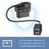 OBD Constant Power Cable for Dash Camera,Compatible with Garmin Dash Cam,OBDII Adapter Cable with Dual USB Interfaces,24 Hours Surveillance/Acc Mode with Low Voltage Protection 11.6-36V to 5V 3A view 4