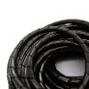 ELLANA Spiral Protector 13 Meters Black Cord Tube 3D Printers Cable Spiral Wrap Polyethylene Wire Hose Manage Diameter 8mm 12mm Wraps Cable(8mm Inside Diameter) view 3
