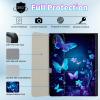 BPQOJB for iPad 10th Generation Case with Detachable Wireless Keyboard & 360 Degree Rotating Stand Protect Cover Acrylic Tablet Case for iPad 10 Gen 10.9 inch 2022 - Blue Butterfly view 2