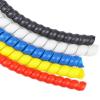 ELLANA Spiral Protector 1 Meter Winding Pipe Wiring Harness Cable Wrap Spiral Sleeve 8mm to 32mm Tube Diameter Heat Wire Pipe Sleeve Cable Sleeves Wraps Cable(Green,8mm Inside Diameter) view 1