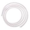Spiral Protector 1 Meter Spiral Bands Cable Casing Spiral Wire Organizer Wrap Tube Flame Retardant Winding Pipe Cable Sleeves Wraps Cable(White,10mm Inside Diameter) view 1
