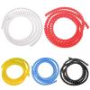 Spiral Protector 1 Meter Spiral Bands Cable Casing Spiral Wire Organizer Wrap Tube Flame Retardant Winding Pipe Cable Sleeves Wraps Cable(White,10mm Inside Diameter) view 2