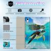 BPQOJB for iPad 9th Generation Case for iPad 8th/7th Generation Case 10.2 inch with Detachable Wireless Keyboard & 360 Degree Rotating Stand Protect Cover Acrylic Tablet Cover - Turtle in Sea view 2
