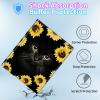 BPQOJB Galaxy Tab S9 Plus Case for Samsung Tab S9 Fe Plus Case 12.4 inch with Detachable Wireless Keyboard & 360 Degree Rotating Stand Protect Cover Acrylic Tablet Cover - Sunflower and Black Cat view 4