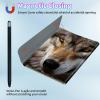 BPQOJB Galaxy Tab S9 Plus Case for Samsung Tab S9 Fe Plus Case 12.4 inch with Detachable Wireless Keyboard & 360 Degree Rotating Stand Protect Cover Acrylic Tablet Cover - Wolf view 3