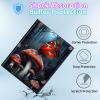 BPQOJB for iPad 10th Generation Case with Detachable Wireless Keyboard & 360 Degree Rotating Stand Protect Cover Acrylic Tablet Case for iPad 10 Gen 10.9 inch 2022 - Red Mushrooms and Butterflies view 4