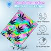 BPQOJB Galaxy Tab S9 Fe 5G Case 10.9 inch Galaxy Tab S9 Case 11 inch with Detachable Wireless Keyboard & 360 Degree Rotating Stand Protect Cover Acrylic Tablet Cover - Colorful Black Leaf view 4