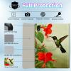 BPQOJB for iPad 10th Generation Case with Detachable Wireless Keyboard & 360 Degree Rotating Stand Protect Cover Acrylic Tablet Case for iPad 10 Gen 10.9 inch 2022 - Cute Hummingbird view 2