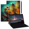 BPQOJB Galaxy Tab S9 Plus Case for Samsung Tab S9 Fe Plus Case 12.4 inch with Detachable Wireless Keyboard & 360 Degree Rotating Stand Protect Cover Acrylic Tablet Cover - Colorful Owl in Tree view 1
