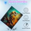 BPQOJB Galaxy Tab S9 Plus Case for Samsung Tab S9 Fe Plus Case 12.4 inch with Detachable Wireless Keyboard & 360 Degree Rotating Stand Protect Cover Acrylic Tablet Cover - Colorful Owl in Tree view 4