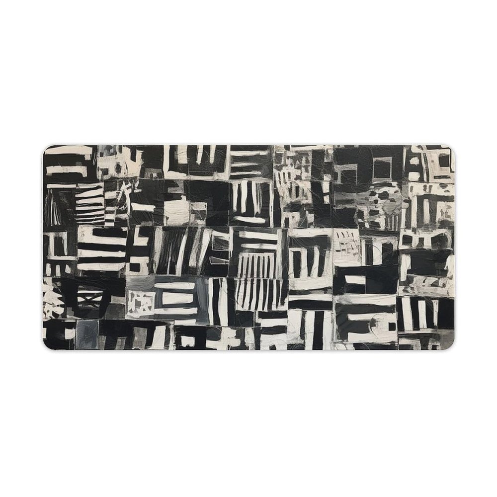 Desk Mat,Weird Shape Printed Office Desk Pad,Large Gaming Mouse Pad with Non-Slip Rubber Base,Stitched Edge,Computer Desk Mat,Laptop Desktop Mat for Office/Home/Decor (23.6"x11.8")
