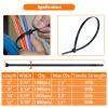 1000Pcs Black Zip Ties 6 Inch Bulk Small Cable Ties 6 In Heavy Duty Outdoor 40lbs, Mini Nylon Wire Ties 1000 Pack, Plastic Zip Tie Wraps, Zipties view 2