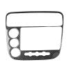 Automotive Interior Multimedia Panel Fit For HONDA Fit For Civic 2002 Carbon fiber pattern Pattern Radio Knob Control Panel Trim Cover Car Interior Accessories Decorative Stickers Fashionable And Aest view 1