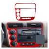 Automotive Interior Multimedia Panel Fit For HONDA Fit For Civic 2002 Carbon fiber pattern Pattern Radio Knob Control Panel Trim Cover Car Interior Accessories Decorative Stickers Fashionable And Aest view 2