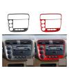 Automotive Interior Multimedia Panel Fit For HONDA Fit For Civic 2002 Carbon fiber pattern Pattern Radio Knob Control Panel Trim Cover Car Interior Accessories Decorative Stickers Fashionable And Aest view 3