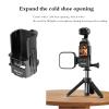 Camera Expansion Adapter for DJI Osmo Pocket 3, Protective Cage Cold Shoe Port Handle Mount Cage Bracket Adapter Housing Frame for OSMO Pocket 3 with 1/4 Thread Connector view 4