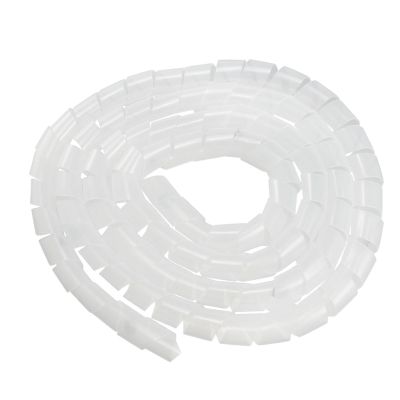 Spiral Protector Cable Organizer Flexible Wire Wrap Spiral Winding Sleeve 10mm 12mm 16mm 18mm 20mm 25mm Tube Diameter Winding Tube Protector Wraps Cable(1.8 Meter 25mm ID White)