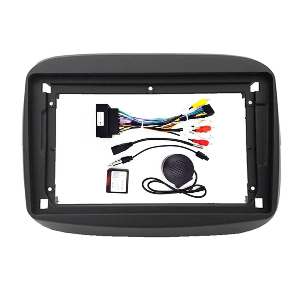 Automotive Interior Multimedia Panel Bacarller 9 Inch Car Radio Video Fit For Fiat Mobi 2016+ Panel Player Audio 2 Dashboard Interior Frame Fashionable And Aesthetically Pleasing(Frame cable canbus)