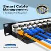 Enmane 12 Port Patch Panel CAT6a Keystone Patch Panel 1U 10 Inch Rackmount view 3