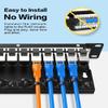 Enmane 12 Port Patch Panel CAT6a Keystone Patch Panel 1U 10 Inch Rackmount view 4