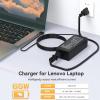 65W Charger Compatible with Lenovo ADLX65CCGU2A, ADLX65CDGU2A, ADLX65CLGU2A, ADLX65CLGK2A, ADLX65CLGI2A, ADLX65CLGE2A, ADLX65CLGC2A, ADLX65CLGA2A, ADLX65CDGI2A, ADLX65CDGE2A Laptop view 4