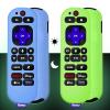 [2 Pack]WADVCU for Roku Voice Remote Pro 2nd Ed./Edition Silicone Remote Case Cover Glow in The Dark,Roku TV Remote Protective Sleeve for Roku RCB1R(2024) Controller with Lanyard|Anti Slip(Blue+Green) view 1