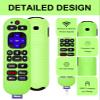 [2 Pack]WADVCU for Roku Voice Remote Pro 2nd Ed./Edition Silicone Remote Case Cover Glow in The Dark,Roku TV Remote Protective Sleeve for Roku RCB1R(2024) Controller with Lanyard|Anti Slip(Blue+Green) view 2