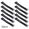 10Pcs Nylons Fastening Cable Tie Reusable Cable Tie Adjustable Cinches Strap Cable Managements Wire Organizers Wrap Nylons Fastening Cable Tie view 3
