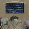 Outdoor TV Cover 40 to 43 Inch Weatherproof, American Flag 600D Oxford Waterproof TV Covers with Zipper, Blue Camouflage US Flag Black Stripes Outside Flat TV Screen Protector Size 40"W x 25"H x 4.5"D view 3