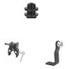 CAMVATE 5/8"-27 Male Threaded Cold Shoe Adapter + 5/8'' Male to 1/4'' Female + Super Crab Clamp V-Lock Mount view 1