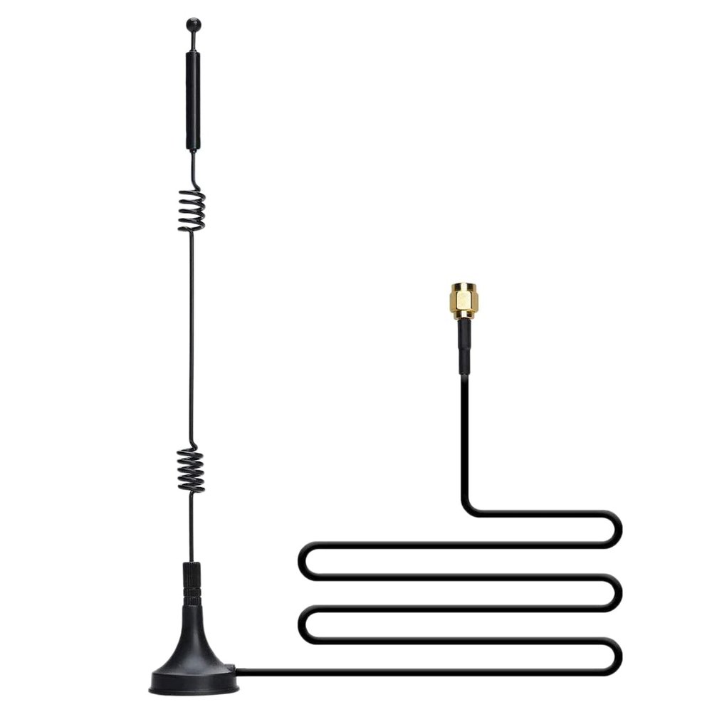 Lizusidtsy 2.4G 5.8G Small Suction Cup Antenna LTE External High Gain LORA Full Netcom Data Collector Antenna, black, 500223304