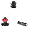 CAMVATE 5/8"-27 Male Threaded Cold Shoe Adapter + Universal Magic Arm + Multi-Function Mounting Plate view 1