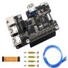 PCIe to Gigabit Ethernet and USB 3.2 Gen1 HAT for Raspberry Pi 5, Extend PCIe Interface to 3X High Speed USB 3.2 Gen1 Ports and 1x Gigabit Ethernet Port, Driver-Free, Plug and Play view 1