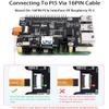 PCIe to Gigabit Ethernet and USB 3.2 Gen1 HAT for Raspberry Pi 5, Extend PCIe Interface to 3X High Speed USB 3.2 Gen1 Ports and 1x Gigabit Ethernet Port, Driver-Free, Plug and Play view 3