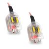 2-Channel Car Stereo Audio Speak Delay Signal Hi-Low Converter, Car Line Audio Output Converter, Portable Vehicle Impedance Signal Converter, Universal Car Inputs Accessories (Transparent) view 1
